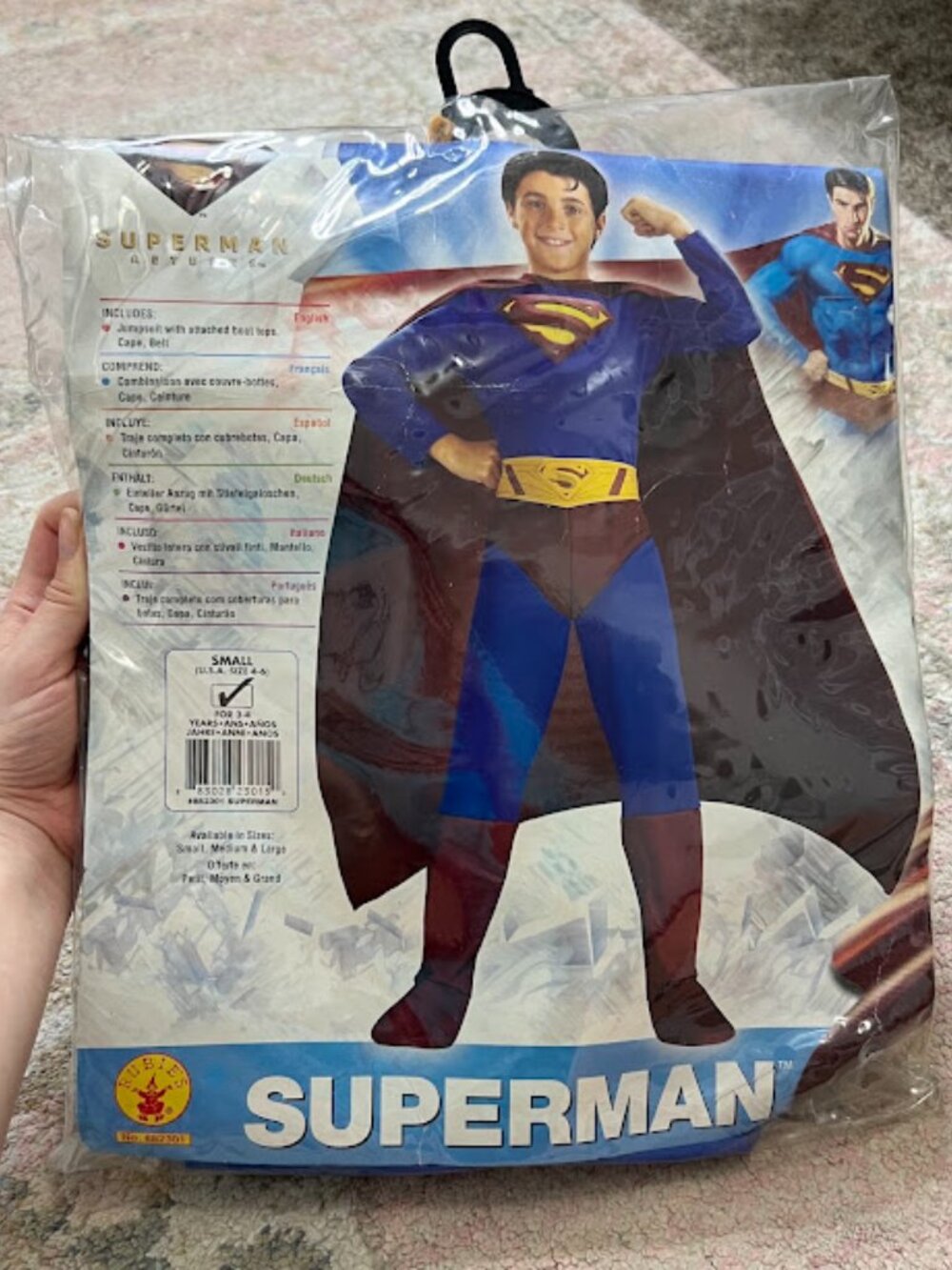 Superman Returns Children's Costume Size S 4-6